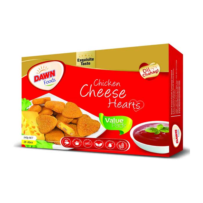 Dawn Chicken Cheese Hearts 540 Eco