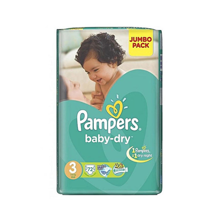 Pampers maega med 72pcs