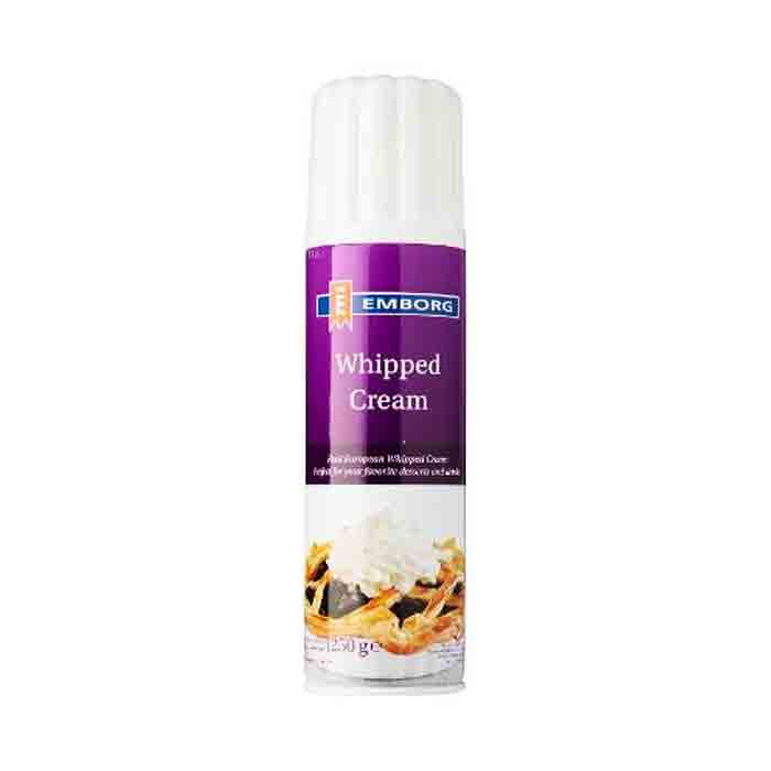 Emborg Whipped Cream Spray Can 250ml