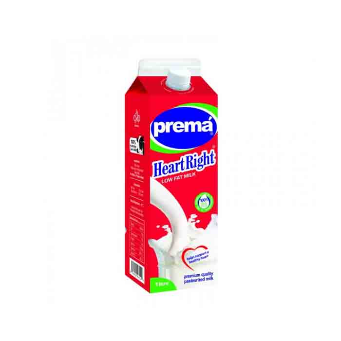 Prema Low Fat Milk 1Litr