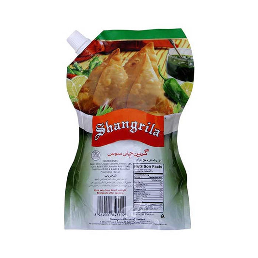 Shangrila Green Chilli Sauce 250g Pouch