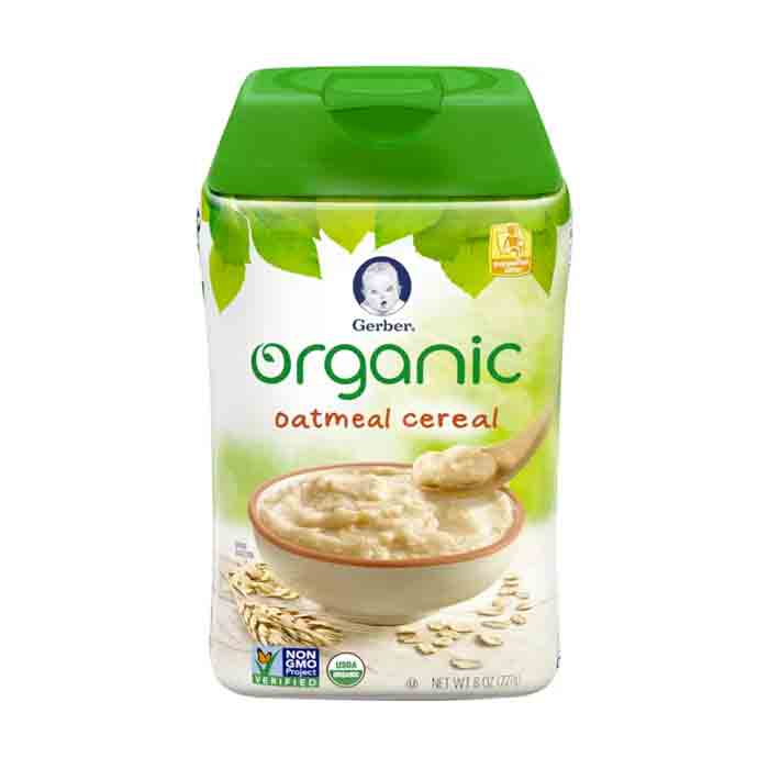 Gerbar Organic Oatmeal Cereal 227gm