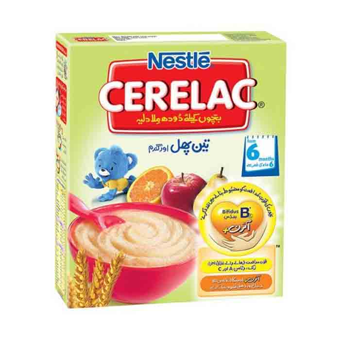 Nestle Cerelac Three Fruit & wheat 350gm