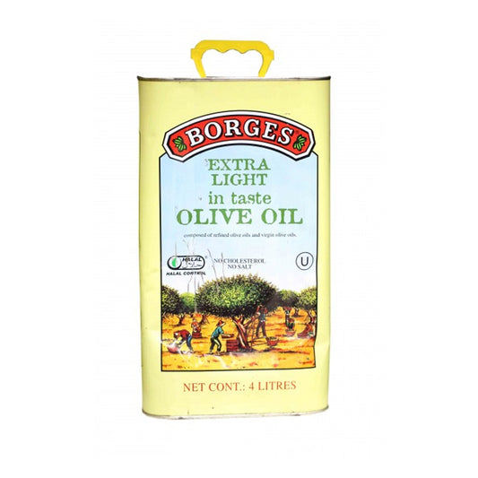 Borges Extra Light Olive Oil 4ltr Tin