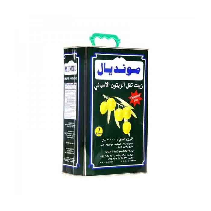 Mundial Olive Pomace Oil 3ltr Tin