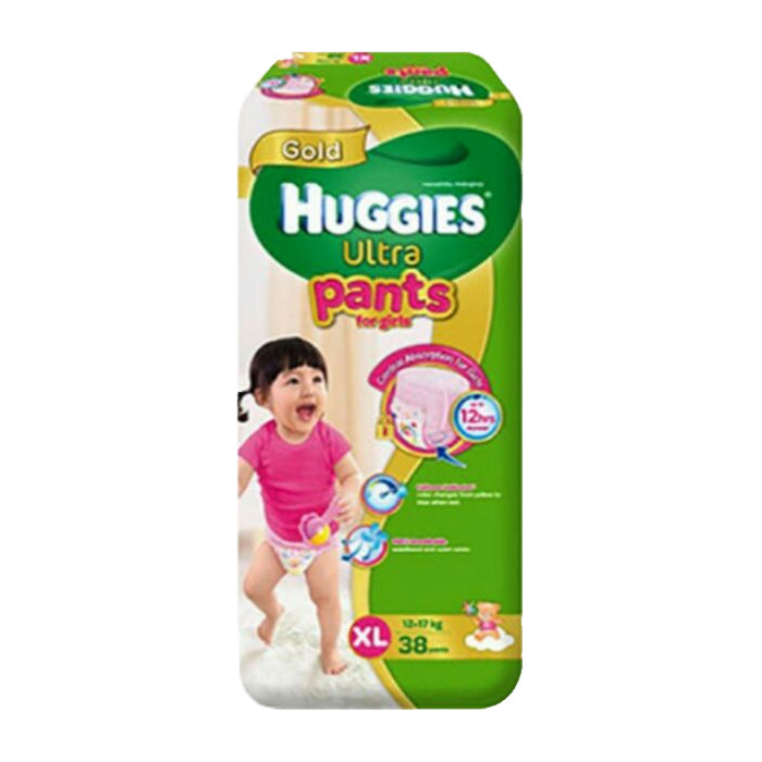 Huggies Ultra Pants For Girls XL 38s 12-17kg