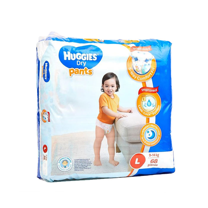 Huggies Dry Diapers Large 68s