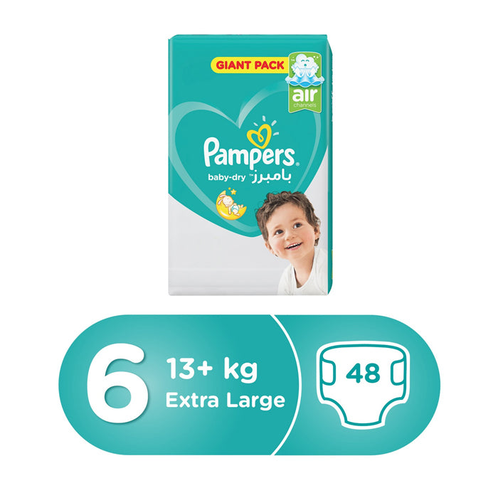 Pampers Baby Dry 6 Extra Large 48s