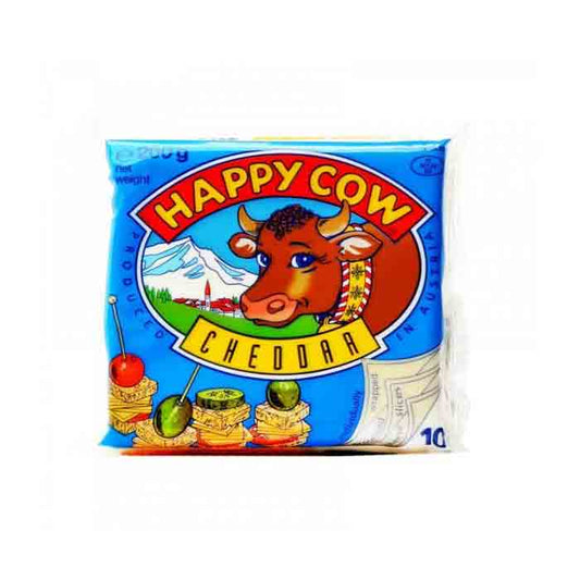 Happy Cow Cheddar Slice 200g