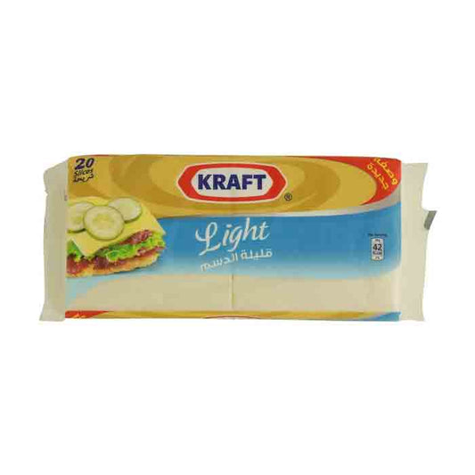 Kraft Slice Light chees 20,s 400gm