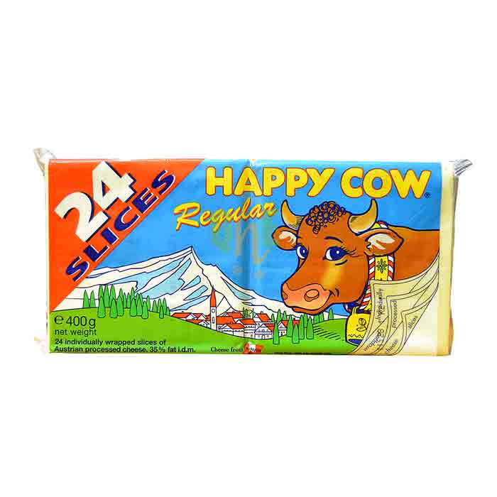 Happy Cow Processed Cheese Slice 24s 400g