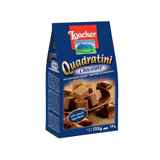 Loacker Quadratini D/Chocolate 125gm