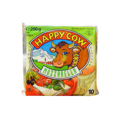 Happy Cow Taverna Mozzarella Cheese 200g Block